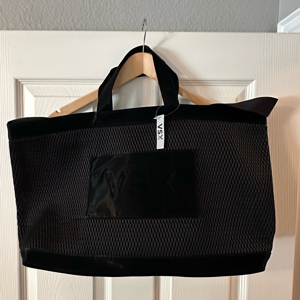 Victoria Secret Black Mesh Tote